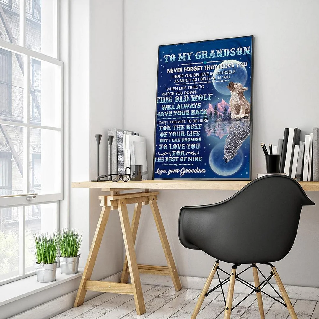 Diamond Painting 5D DIY Full Special Shape Drill English Letters Poster Kit