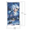 (US Only)Goddess 40x70cm 5D DIY Full Drill Round Diamond Painting Kit for Home Wall Decor