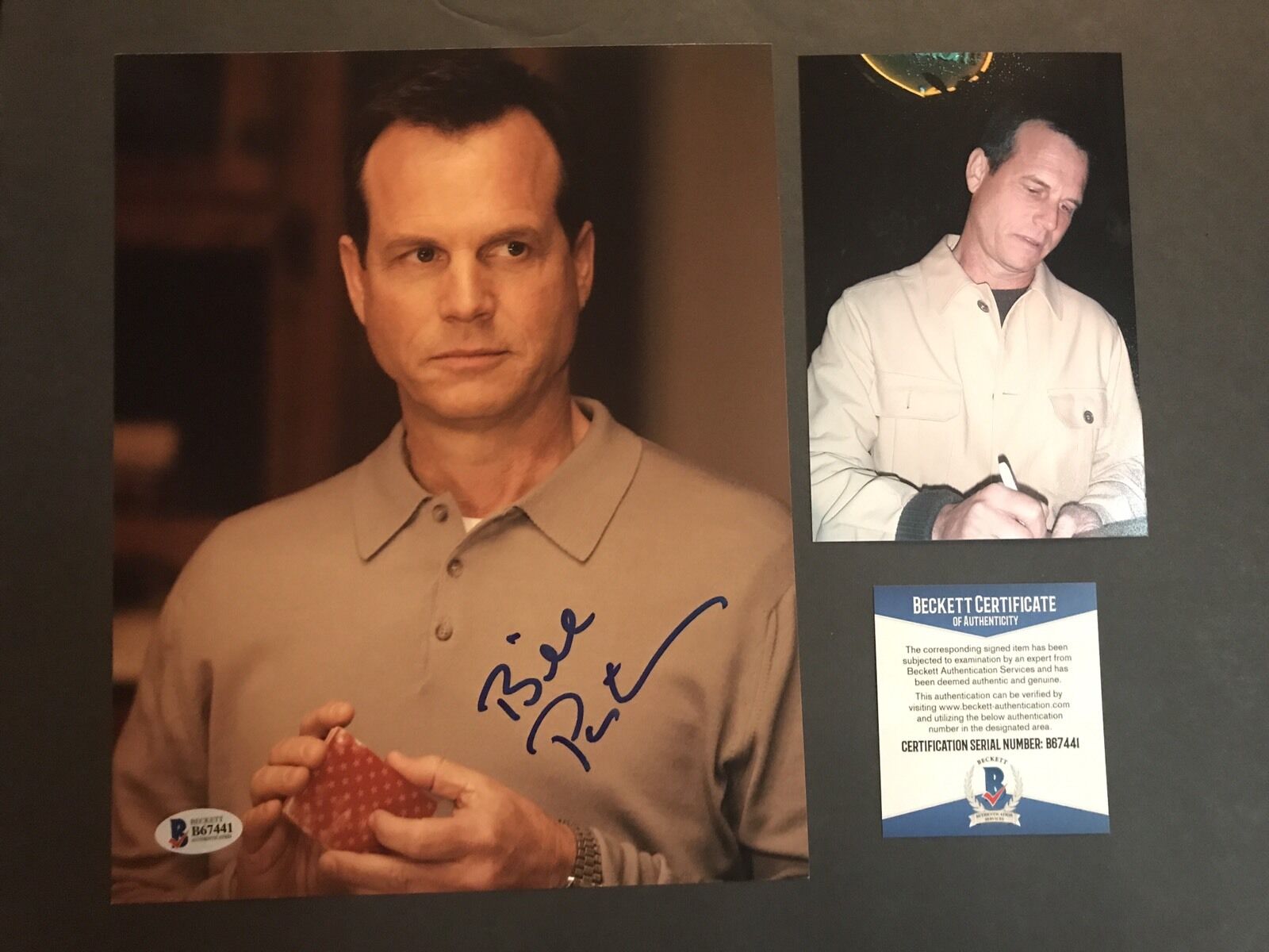 Bill Paxton Rare! signed Big Love 8x10 Photo Poster painting Beckett BAS Cert PROOF!