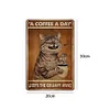 Coffee Cat - Vintage Metal Signs - 20*30cm/30*40cm