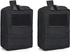2er Taktische Molle Pouches Kleine Utility Tasche EDC Tasche Gürteltasche Wasserdicht Zubehörtasche Multifunktional Hüfttasche Taillentasche für Wanderausrüstung Outdoor Training