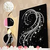 DIY Pearl Painting Beautiful Lines for Home Wall Decor with Frame(40*30cm)