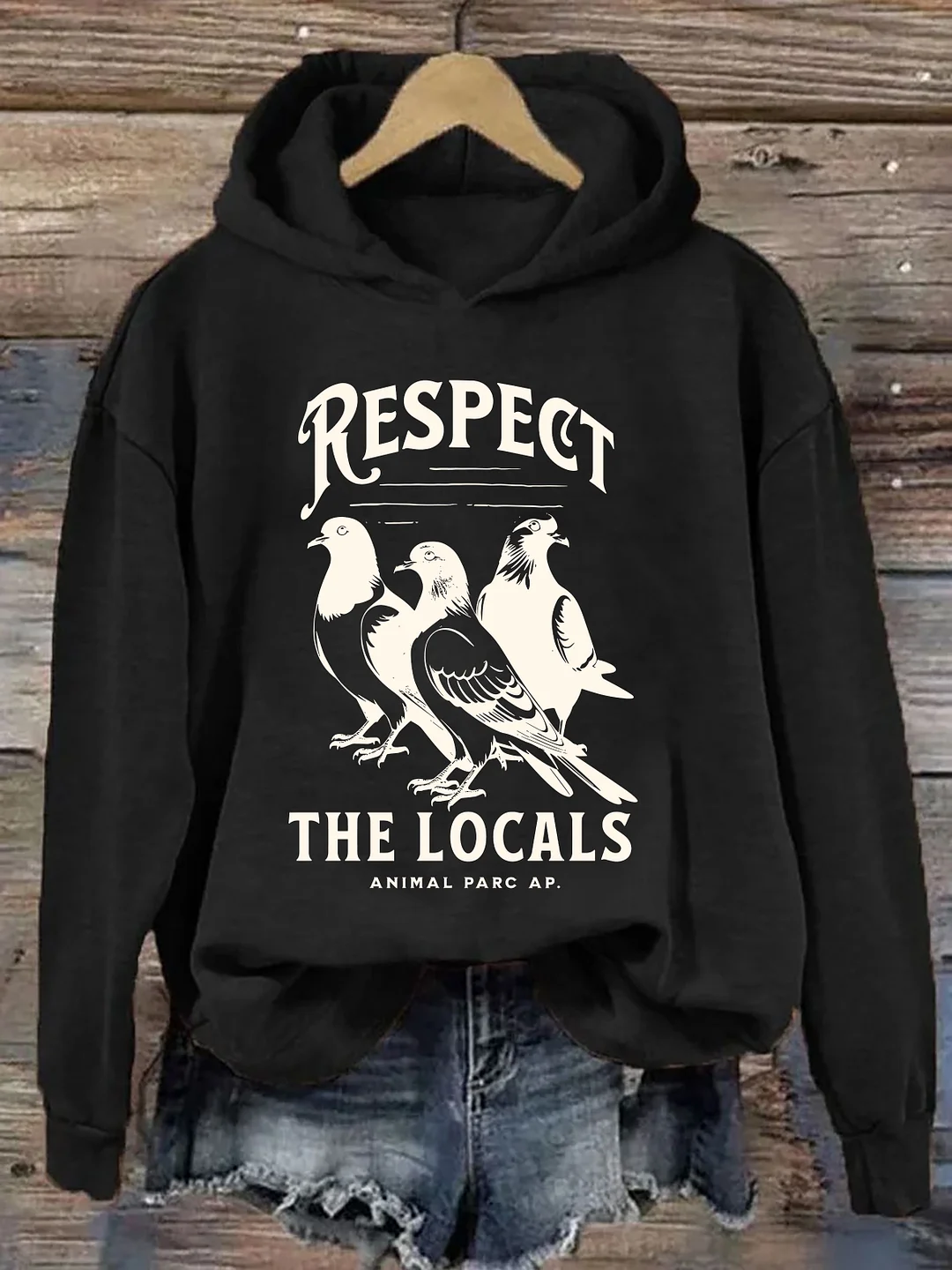 Respect The Locals Pigeon Hoodie