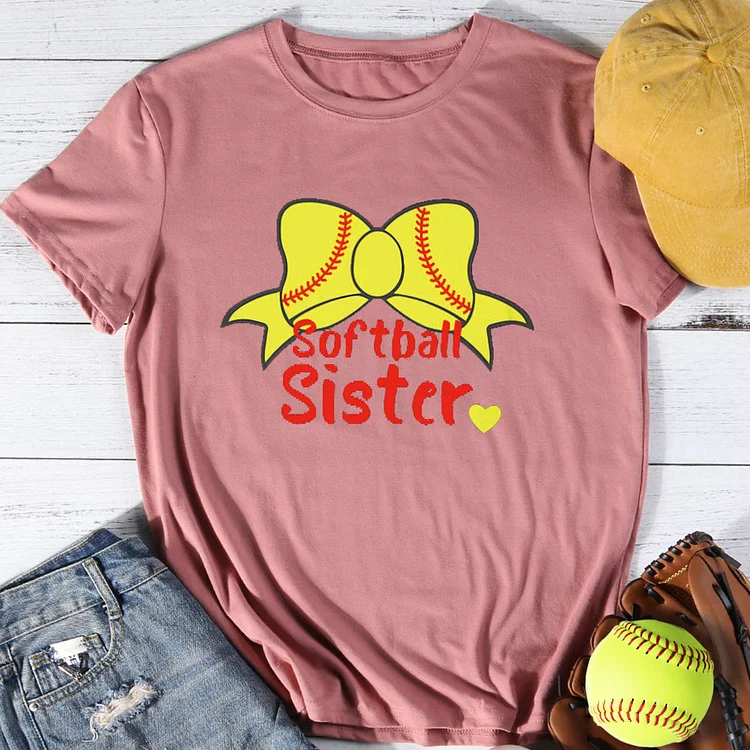 AL™ Softball sister T-shirt Tee -01671-Annaletters