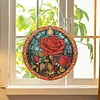 Diamond Painting Single-Side Acrylic Rose Hanging Pendant for Office Home Decor