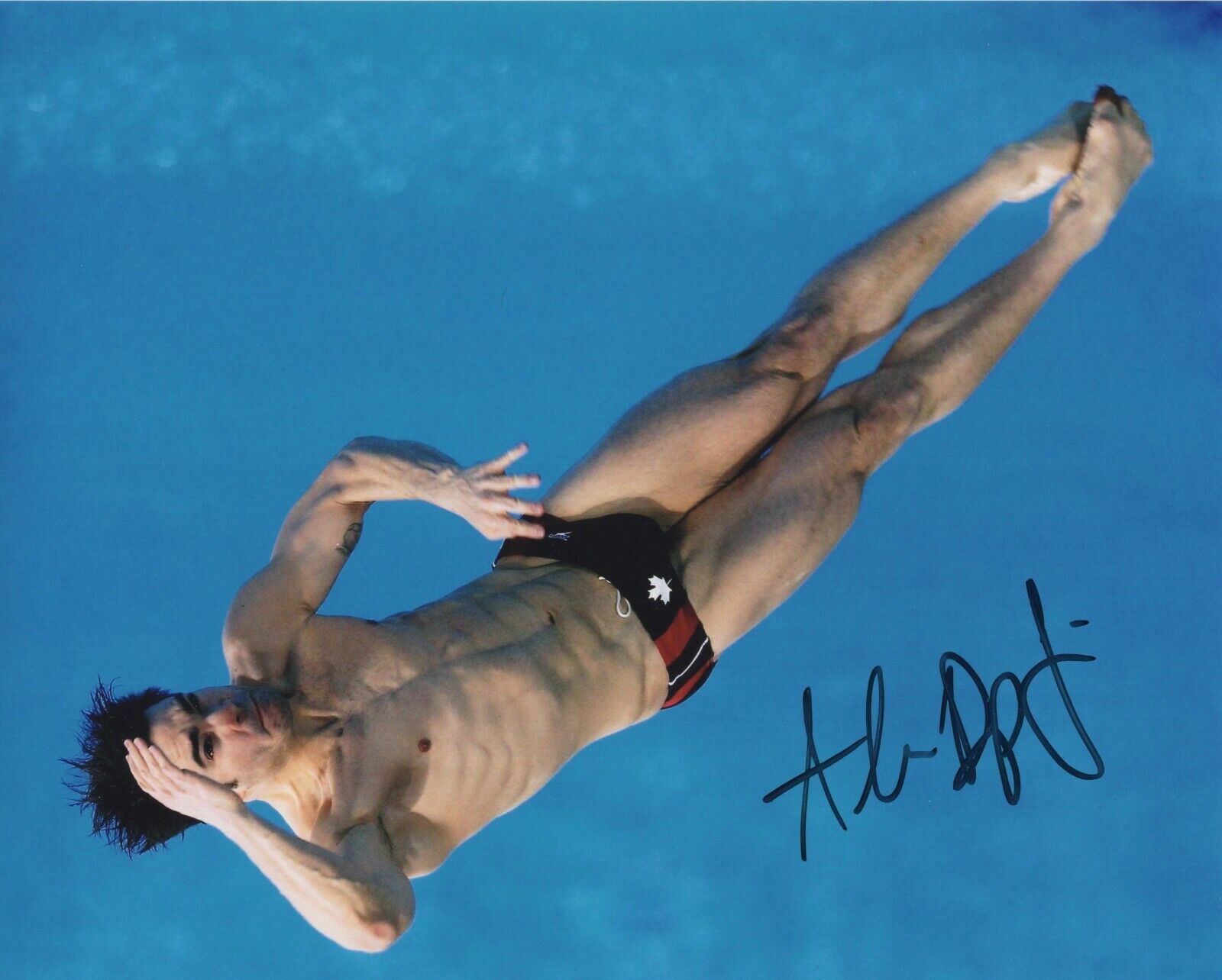 ALEXANDRE DESPATIE SIGNED AUTOGRAPH 2004 2008 OLYMPICS DIVING 8X10 Photo Poster painting #3