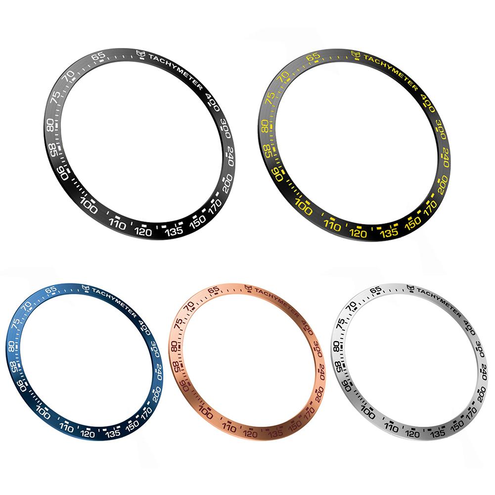 

Anti Scratch Metal Bezel Ring Adhesive Cover for Samsung Galaxy Watch 42mm, Silver+black, 501 Original
