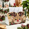 Peinture en PU pour la bo&icirc;te de mouchoirs DIY de No&euml;l en perles et diamants 25x15,5cm