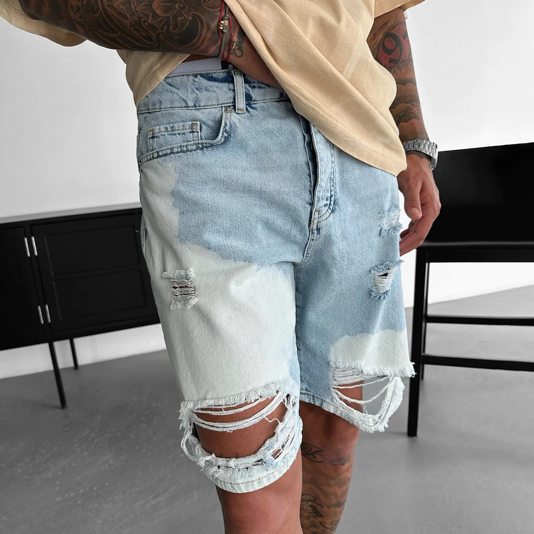 Washed Short Jeans