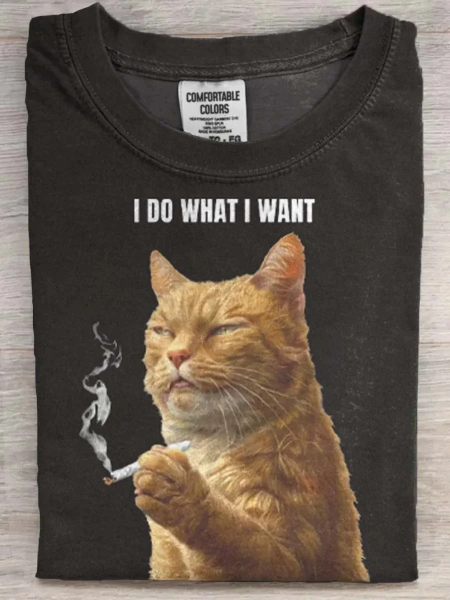 Eagerlys I Do What I Want Cat T-shirt Eagerlys