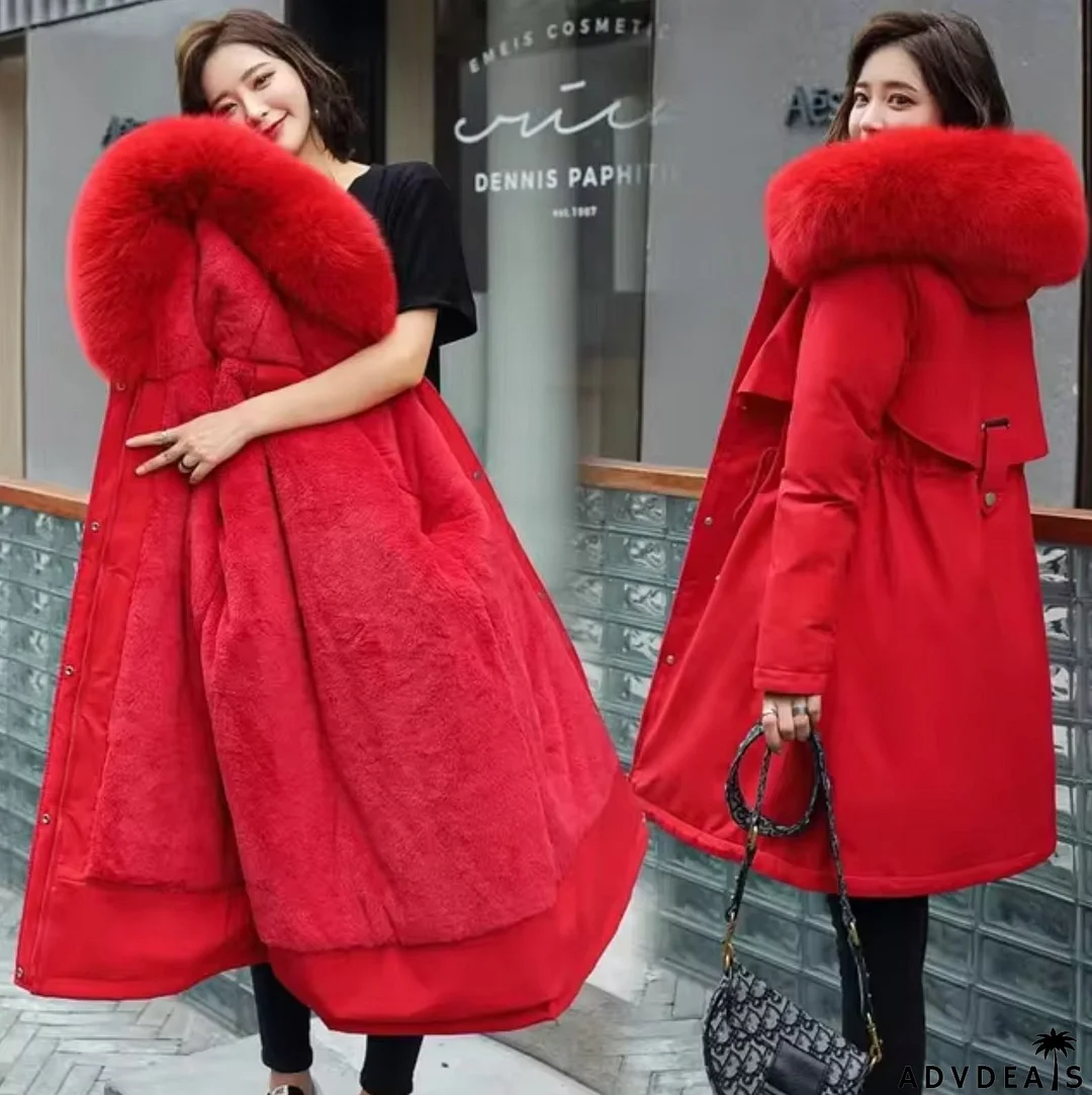 Long wool coat with hood