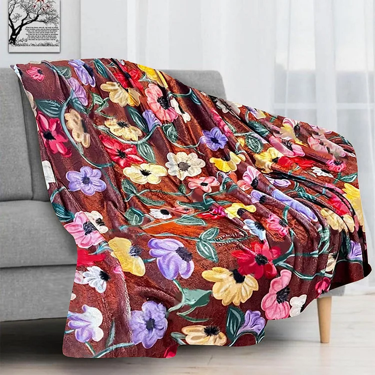 Eras Tour Piano Floral Blanket