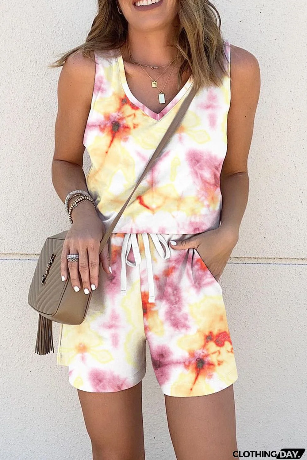 Tie-dye Tank and Shorts Set