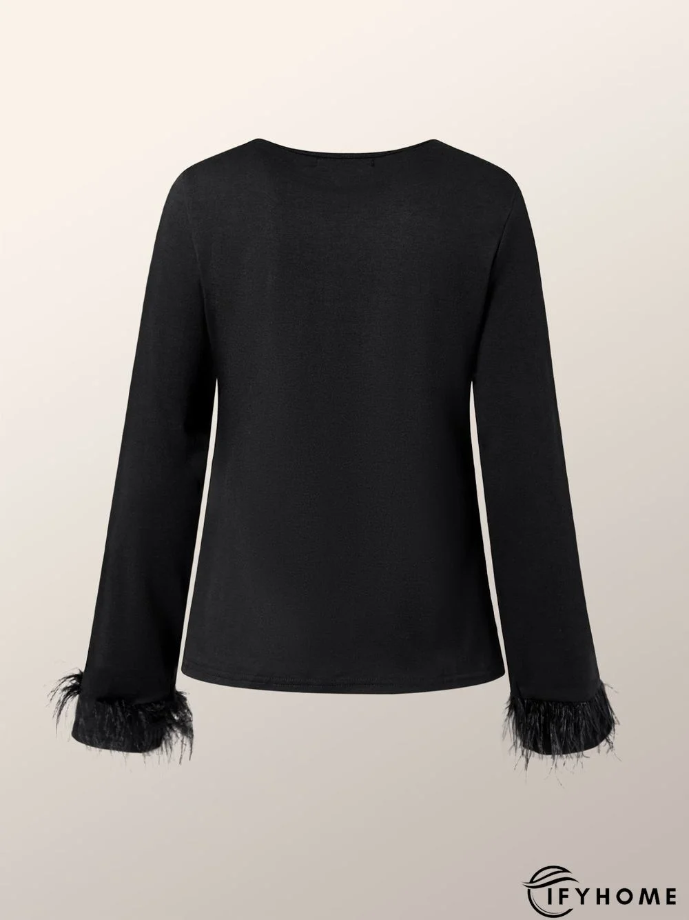 Casual Simple Elegant Crew Neck Simple Plain  Top | IFYHOME