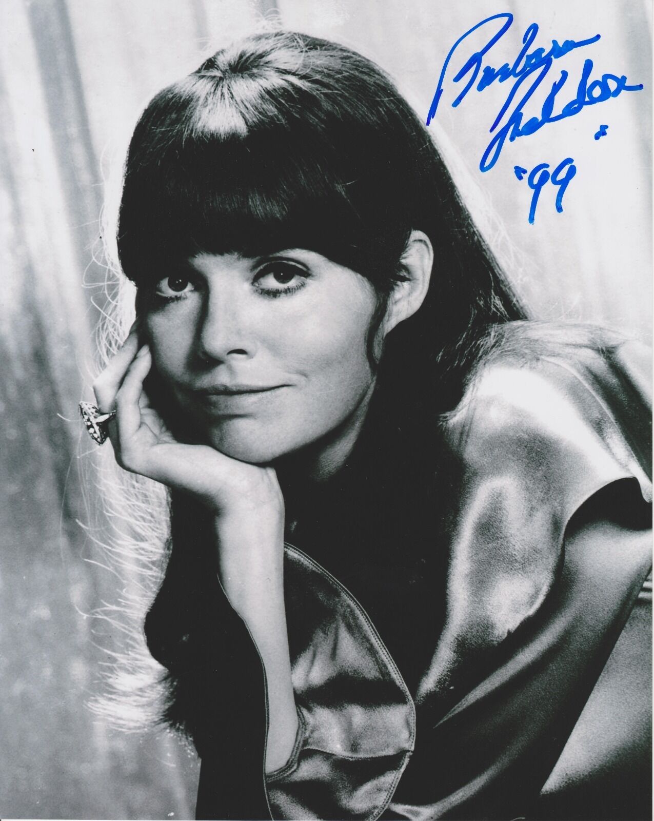 Barbara Feldon Signed Photo Poster painting - AGENT 99 - GET SMART - BLACK & WHITE SHOT!!!