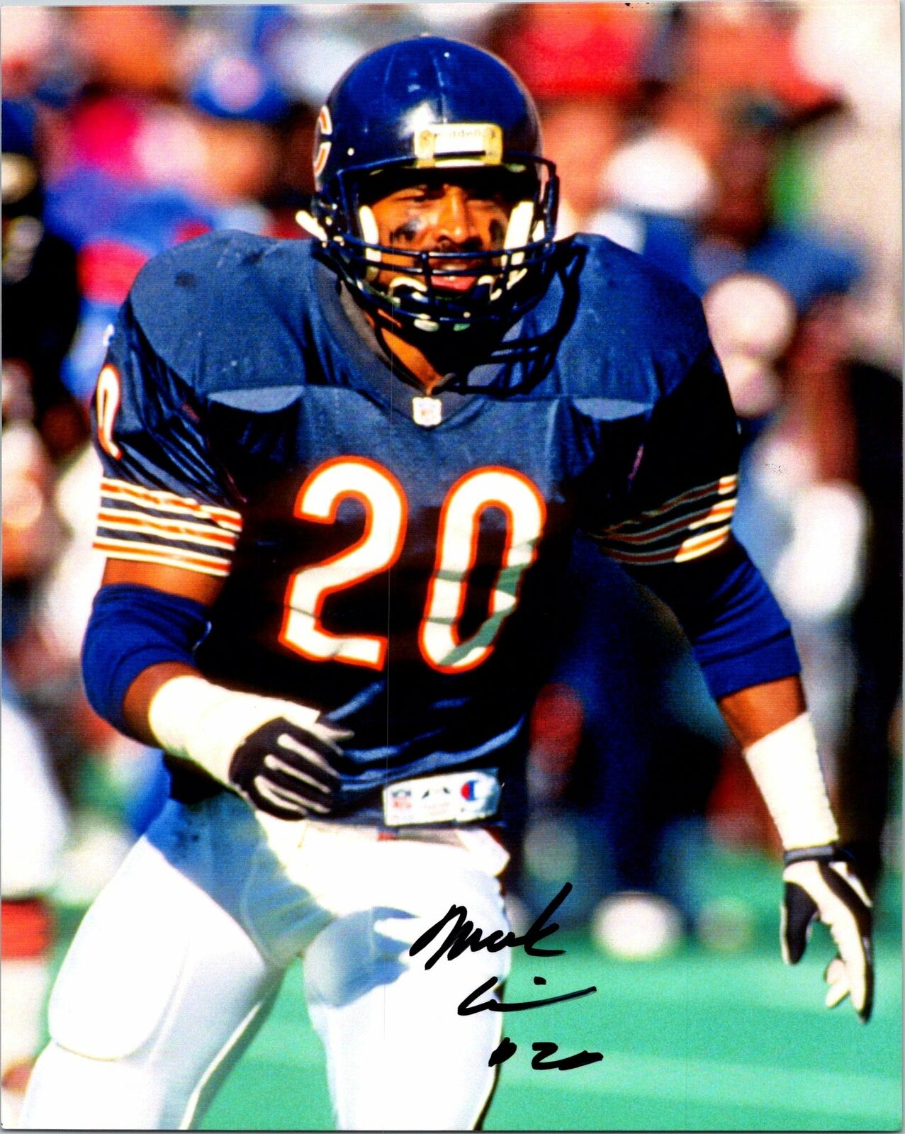 Mark Carrier Signed 8x10 Photo Poster painting Chicago Bears NFL AWM COA