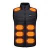 28 Heating Zone Smart Electric Heated Vest USB/DC Stand Collar Thermal Waistcoat
