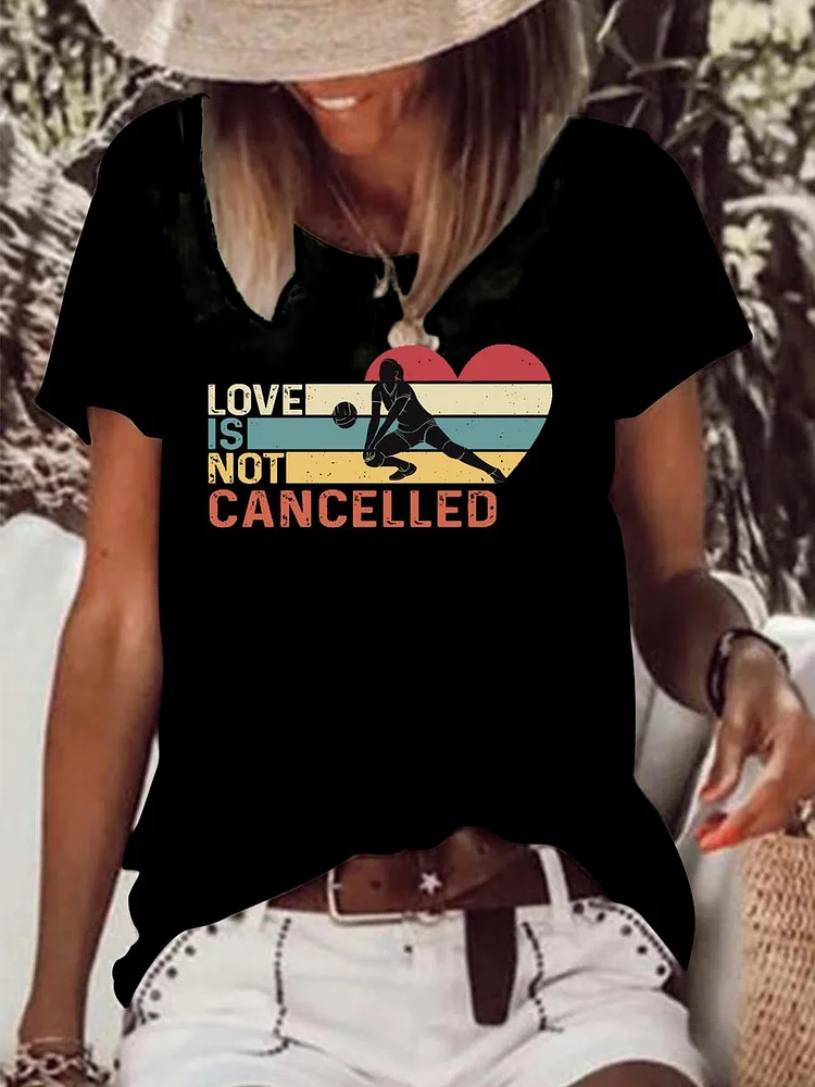 Love is not cancelled vintage Raw Hem Tee-Annaletters
