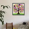 Pink Purple Button Tree DIY Button Art Painting Kit 30x30cm