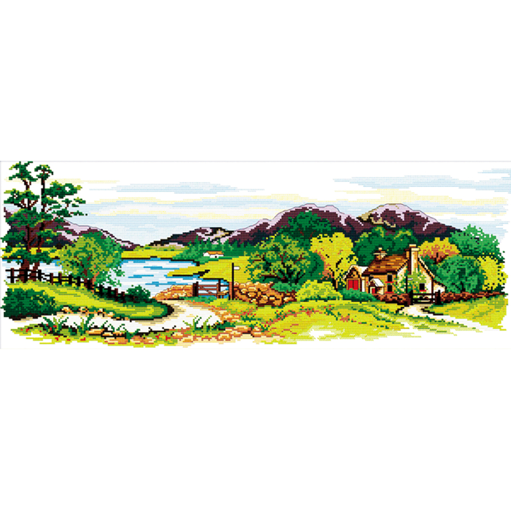 

Xanadu - 14CT Stamped Cross Stitch - 63*28CM, 501 Original