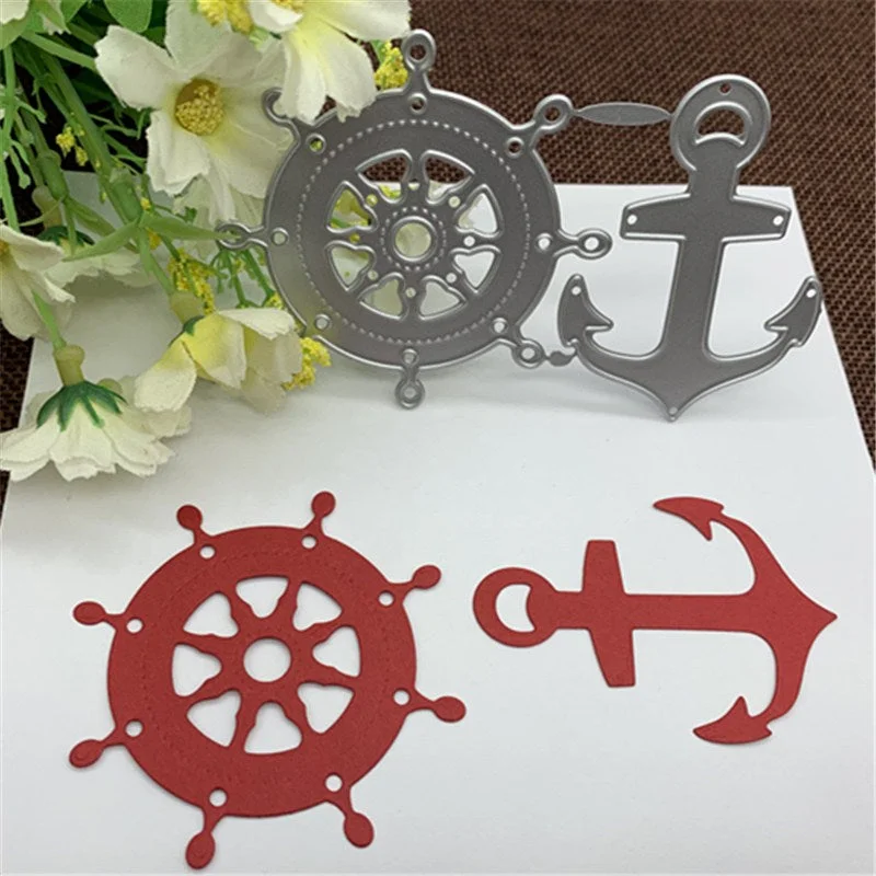 Sailing Anchor ship Metal Cutting Dies Stencil Scrapbooking Photo Album Card Paper Embossing Craft DIY