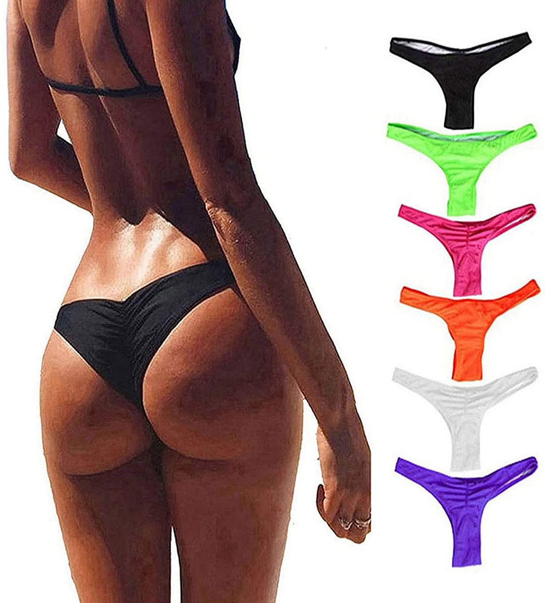 Women's Hot Summer Brazilian Beachwear Bikini Bottom Thong Swimwear