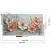 Fleurs et paysages-perceuse ronde peinture diamant-70*40cm (grande taille)