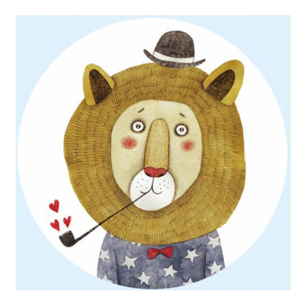 

Lion - 11CT Stamped Cross Stitch - 60*60CM, 501 Original