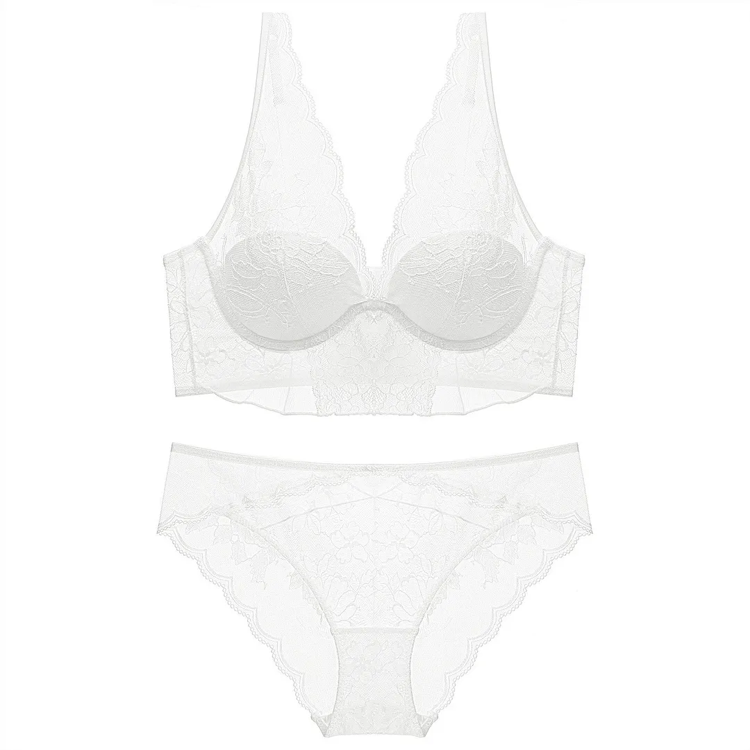 Billionm sexy push up adjustable lace underwear accept supernumerary breast bra thickening bra set high quality lingerie sets