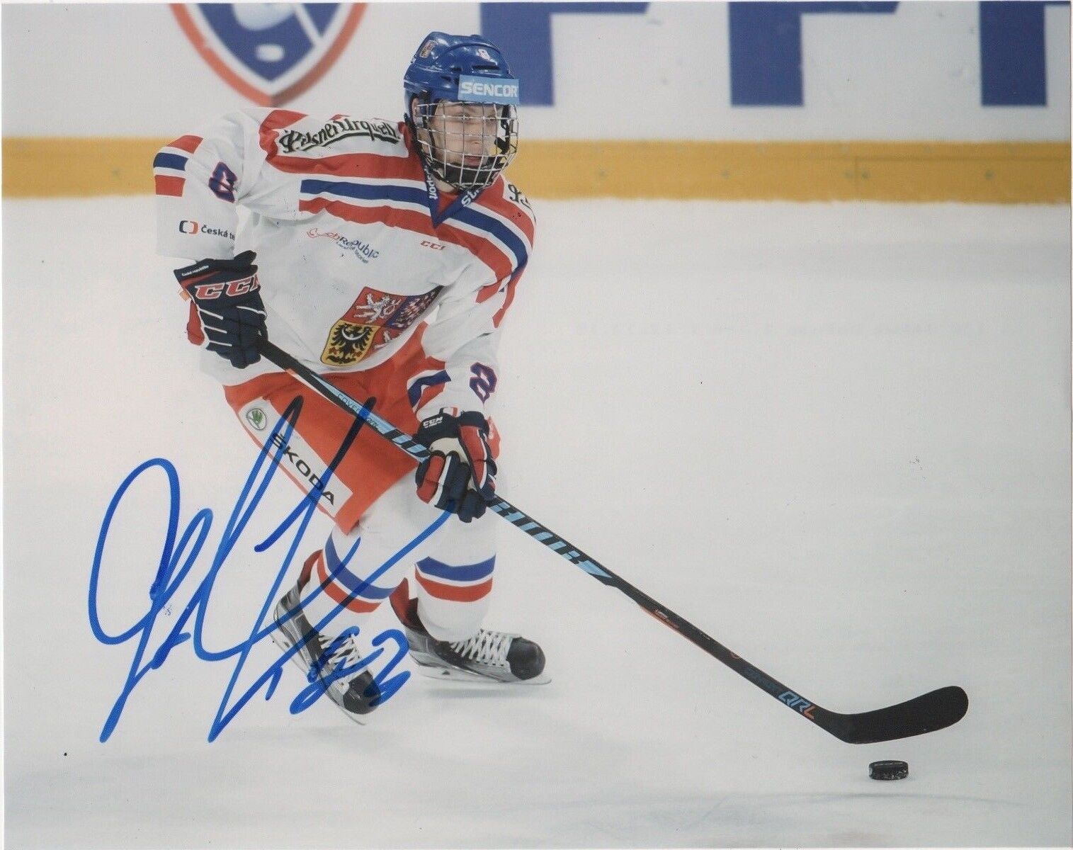 Czech Jakub Galvas Signed Autographed 8x10 NHL Photo Poster painting COA #4