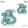 Seahorse Girl DIY Double-Sided Desktop Ornaments Diamond Art Kits