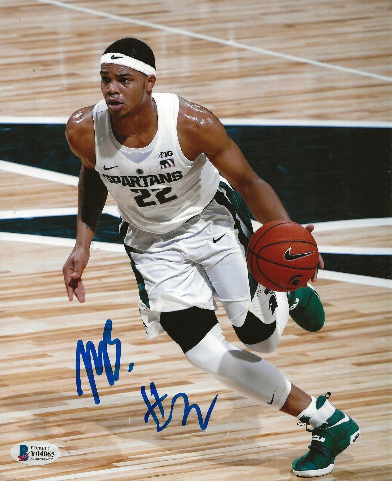 Miles Bridges signed Michigan State Spartans 8x10 Photo Poster painting autographed Beckett