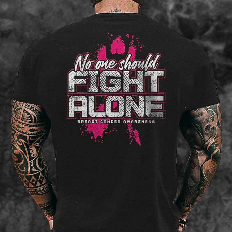 Livereid No One Shoulder Fight Alone Printed Men's T-shirt - Livereid