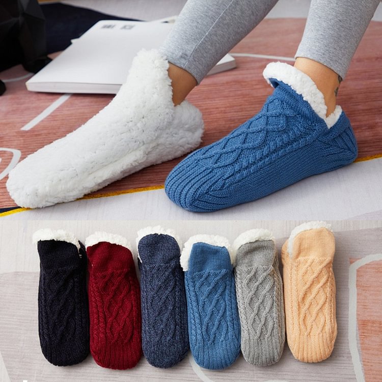 Luckstylish™ Christmas Gift Plus Velvet Thickening Floor Socks