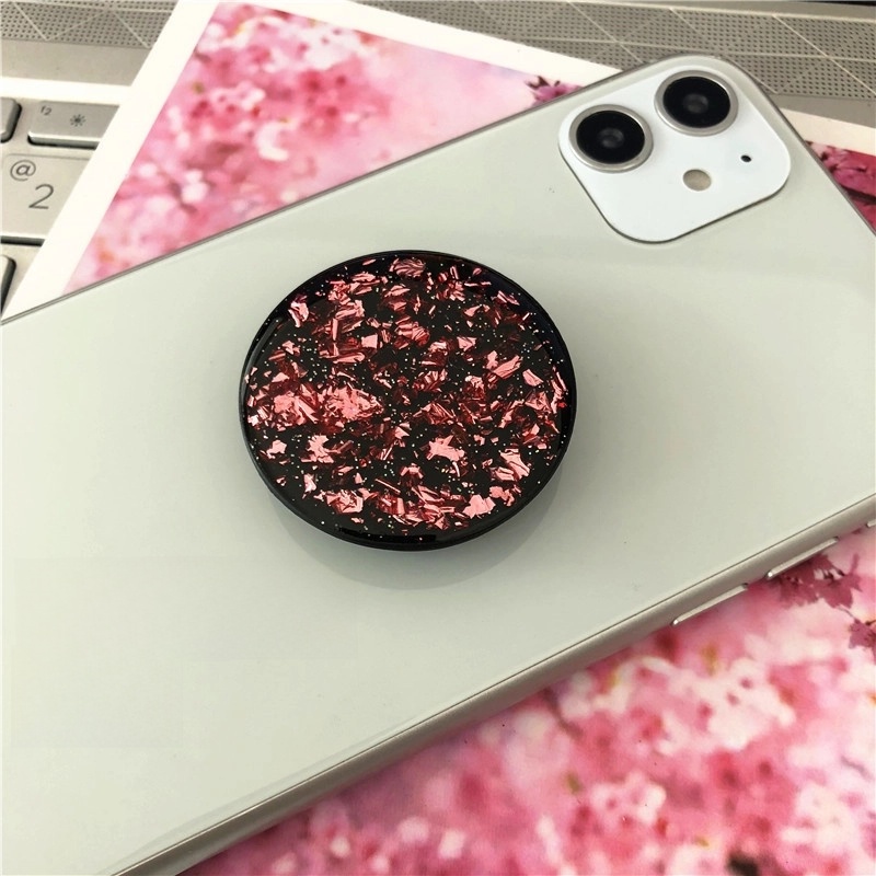 Glue Glitter Gold Foil Telescopic Solid Color Tin Foil Paper Mobile Phone Anti-fall Bracket