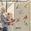 (US Local)6Pcs Acrylic Bird Diamond Painting Art Fridge Magnet for Car Mailbox Decor
