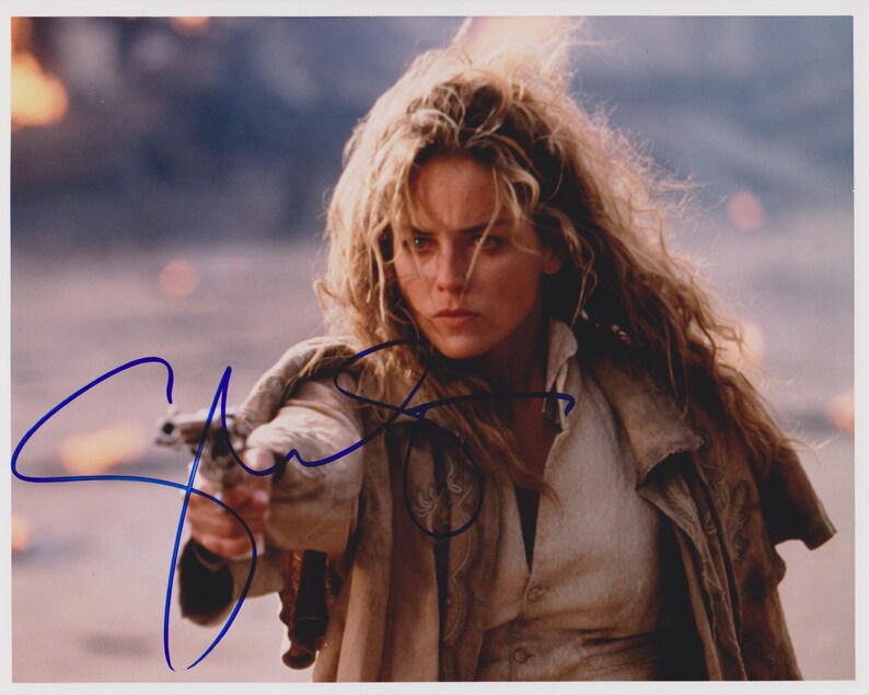 Sharon Stone Signed Autographed Glossy 8x10 Photo Poster painting - COA Matching Holograms