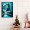 Quiet Night Trickle-Paint by Numbers Acrylic Painting 30*40CM