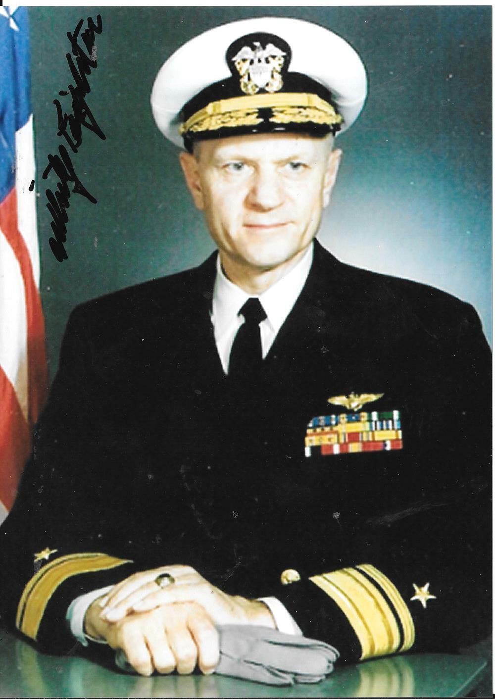 WHITEY FEIGHTNER USS YORKTOWN VF-5 ACE BATTLE OF MIDWAY PILOT RARE SIGNED Photo Poster painting