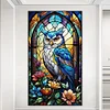 Diamond Painting-DIY Full Round Drill Stained Glass Owl(70*40 CM)