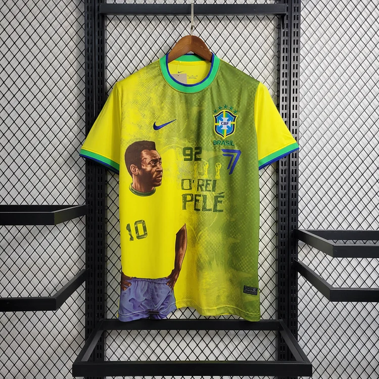Brazil 'O Rei' Pelé Special Limited Edition Shirt Kit - Yellow