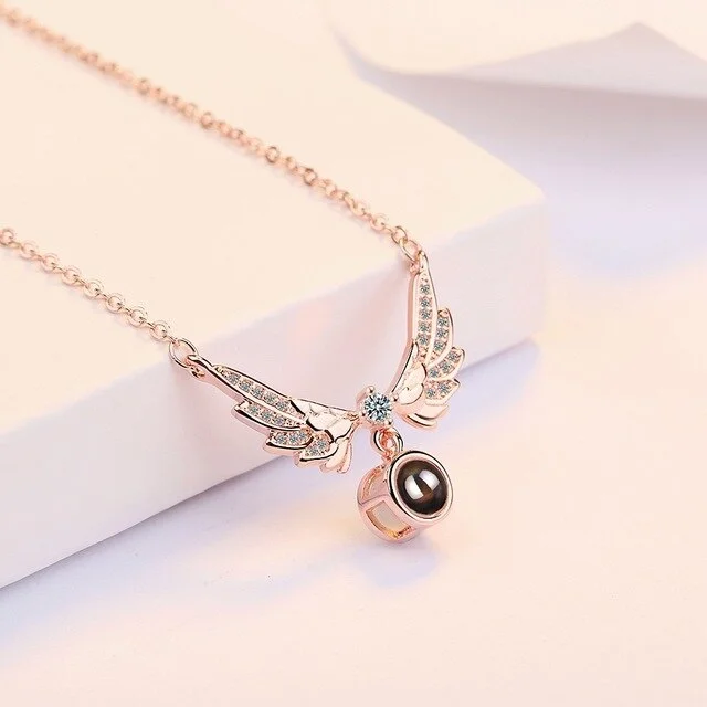 Buzzdaisy 100 Languages I Love You Projection Necklace