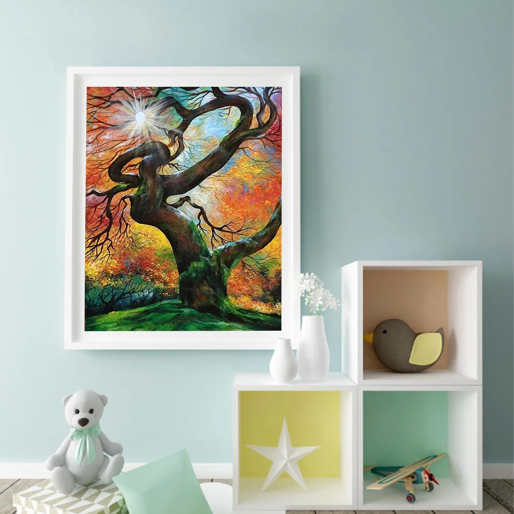 DIY Paint By Number 40*50cm - Big Tree In The Forest