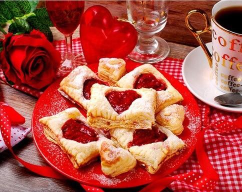 

Red Rose with Valentine Cookies – Paint By Numbers - 40*50CM, 501 Original