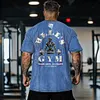Retro Hell Gym Flame Skull Graphics Washed T-shirt by Inlyline
