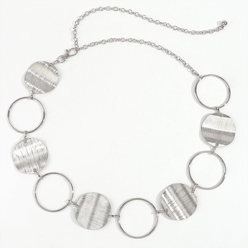 Basic Solid Color Metal Women’s Chain Belts