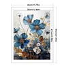 Blue Flower-11CT Stamped Cross Stitch 40*55cm