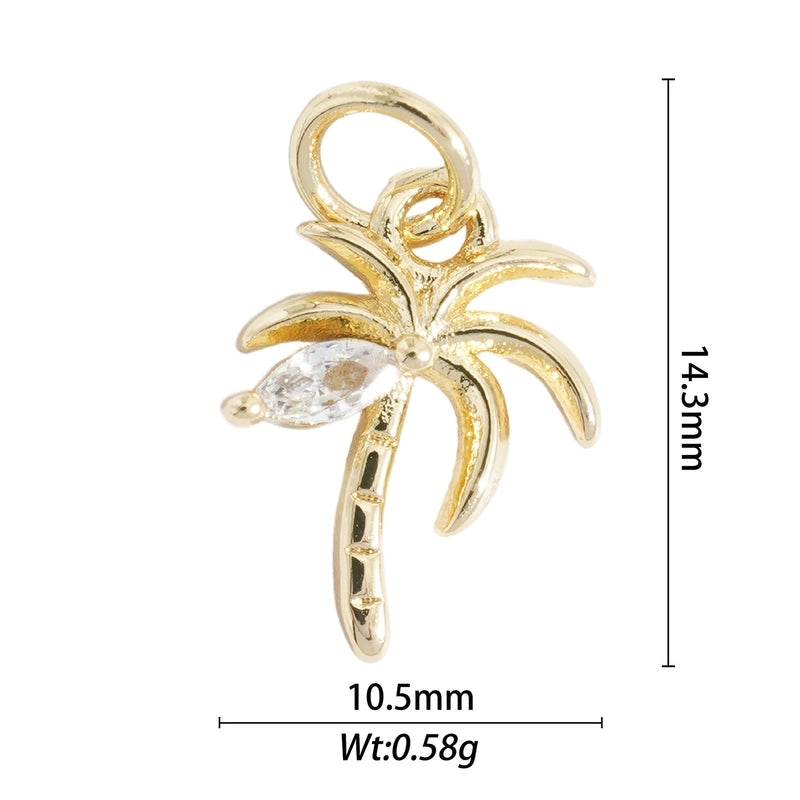 1 Piece Alloy Scallop Starfish Butterfly Pendant