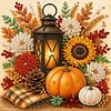 Happy Thanksgiving Day DIY 5D Diamond Painting Kit with Frame 25x25cm
