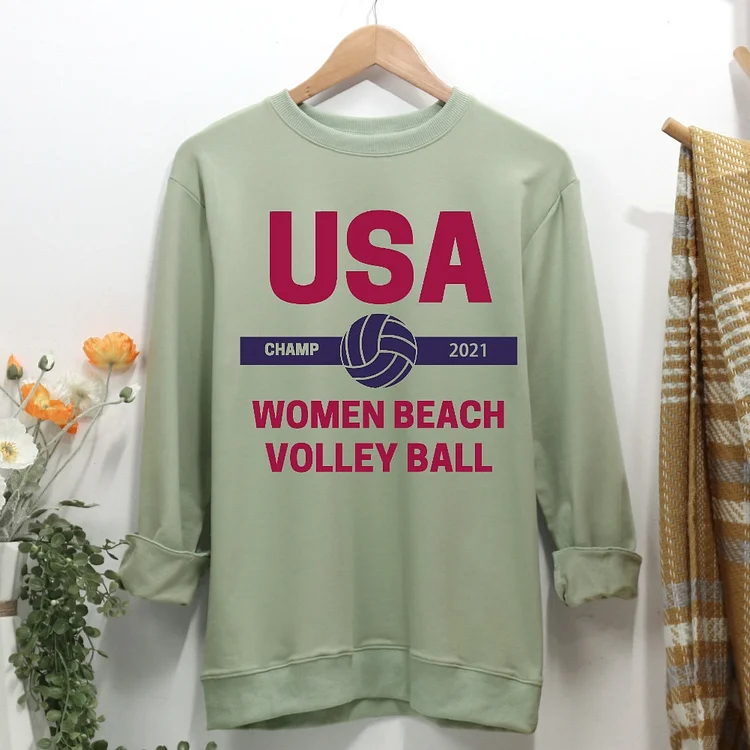 volleyball Women Casual Sweatshirt